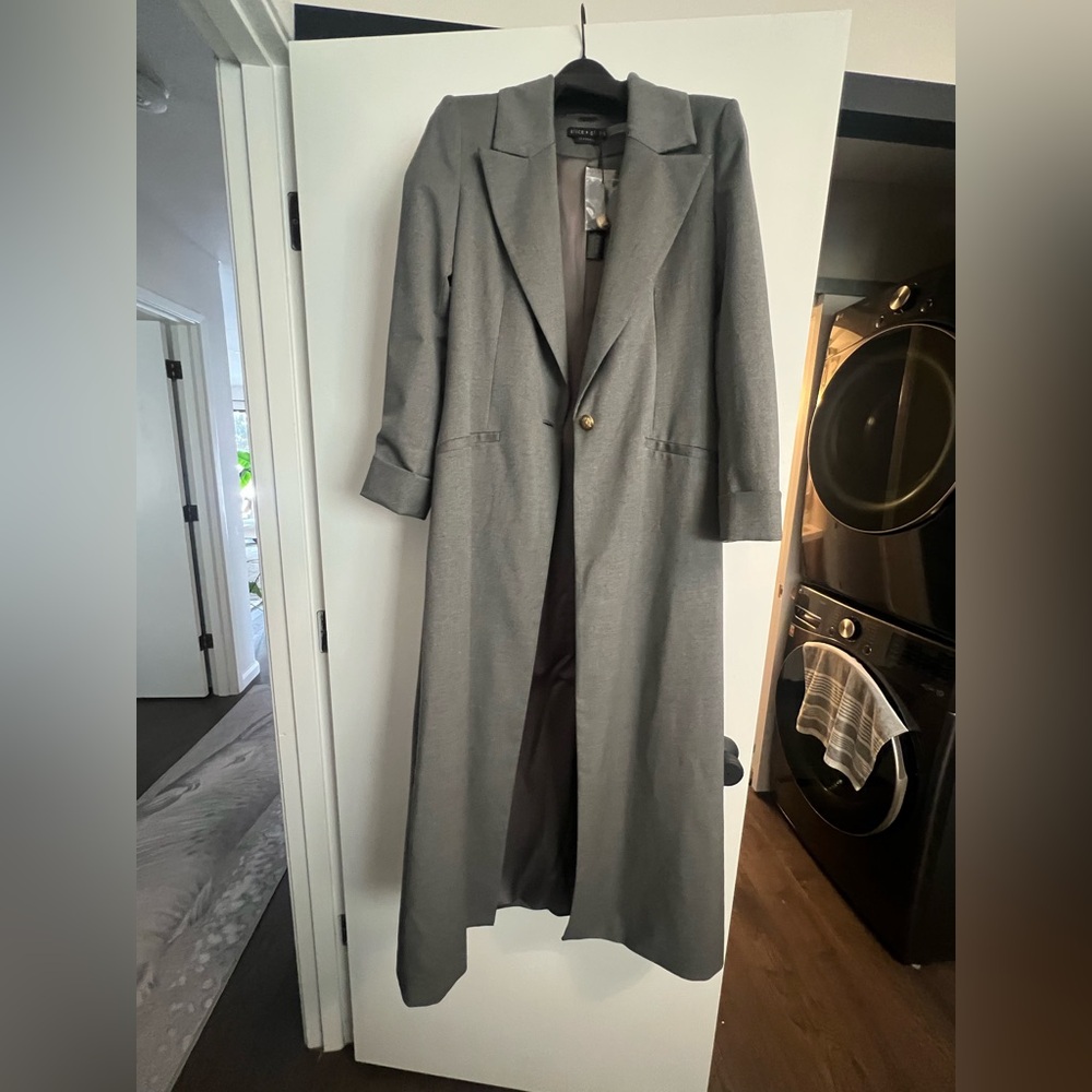 Alice + Olivia Gray Trench Coat